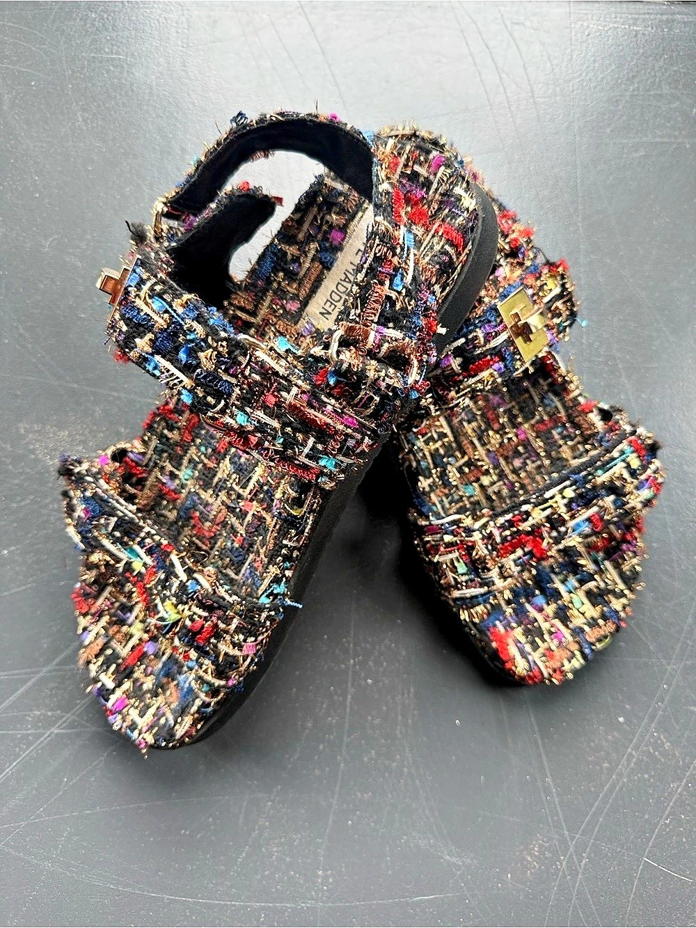 Steve Madden Multicolor Woven Sandals